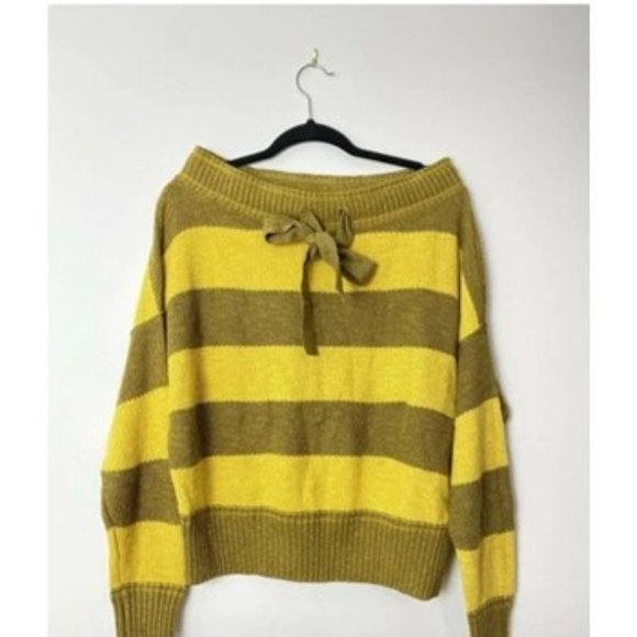 NWT-Free People Cassidy Off-the-Shoulder Sweater - L - Picture 4 of 5